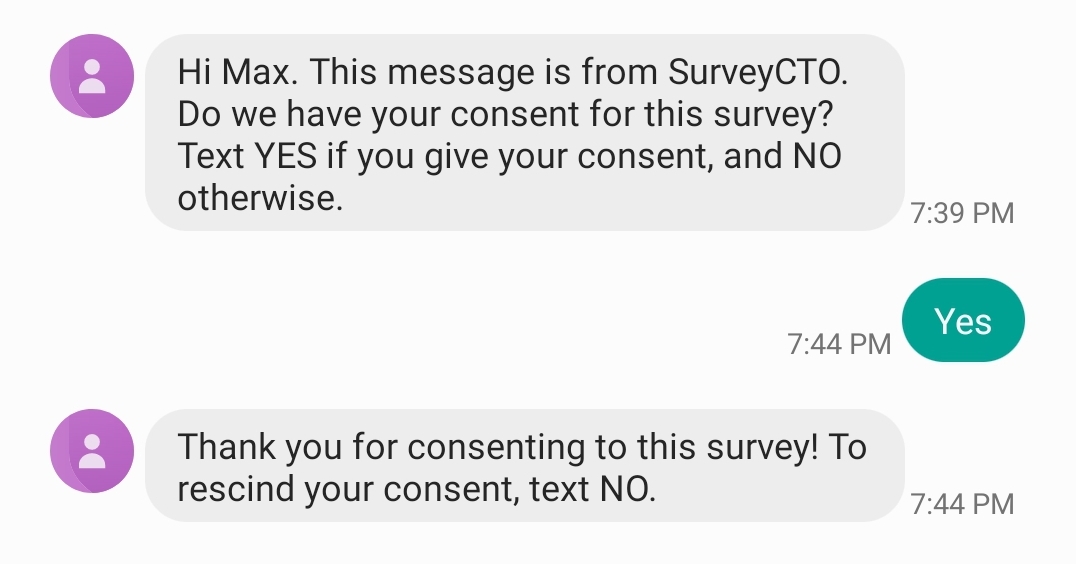 Consent To Receive Text Messages Template